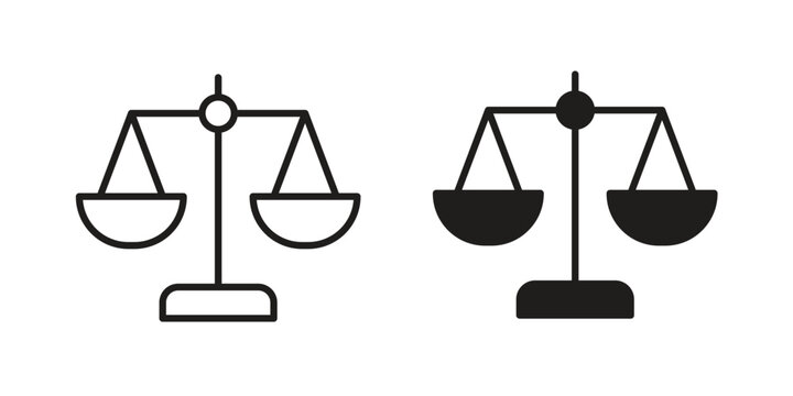 Balance icon graphic vectors for website design