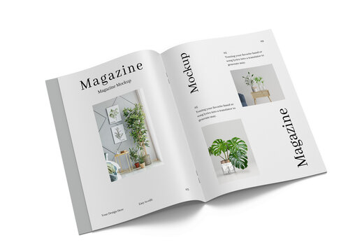 Open View Magazine Mockup