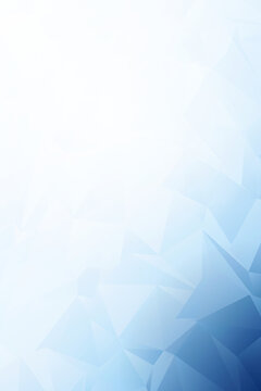 Modern Brochure Design Featuring Low Poly Triangle Geometric Patterns And Blue Gradient Fade