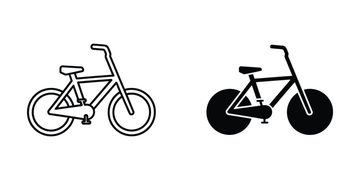 Comparison of a traditional bicycle and a fixed-gear track bicycle