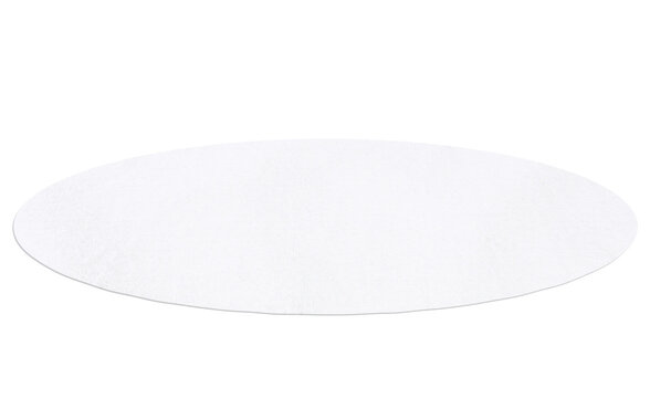 Islet of snow, view 3D. On isolated transparent background.