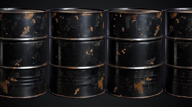 Spinning Oil Barrels 