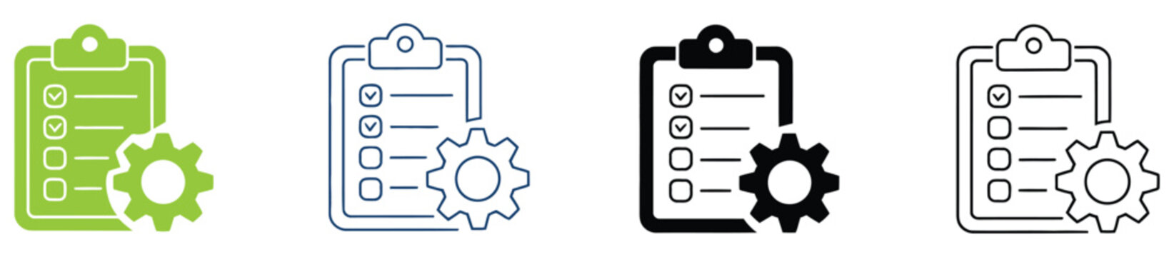 Consistency icon collection, stability and uniformity symbols, reliability and balance concept, workflow and organization icons, minimal and modern vector design for business, productivity and process