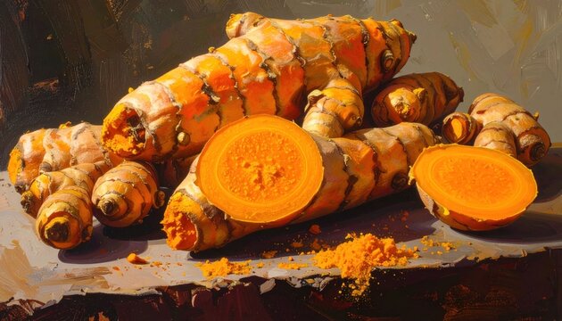 Turmeric roots