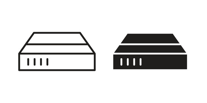 Hard Disk icon graphic vectors for website design