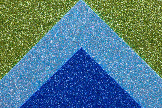 Blue green glitter surface