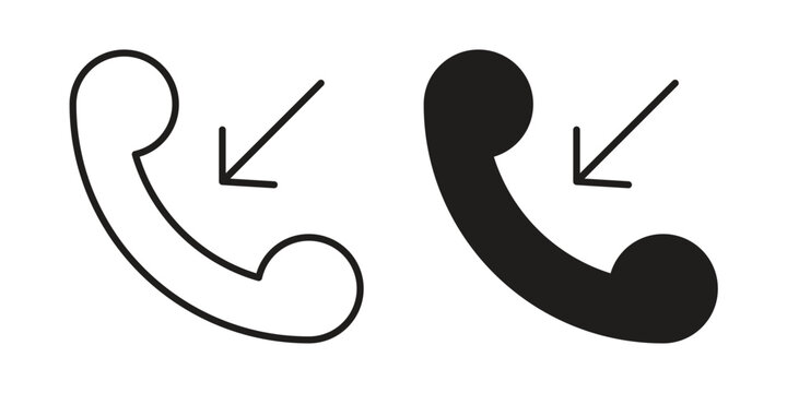 Incoming Call icon graphic vectors for website design