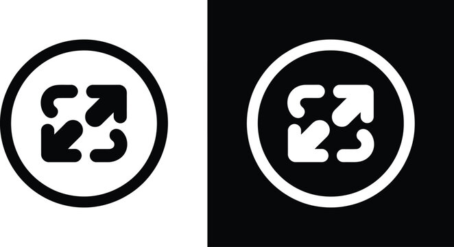 Shuffle or Random Selection Simple Icons Set Designed in Filled Outline Line and Stroke Style Vector Illustration representing music shuffle data random choice and algorithm system