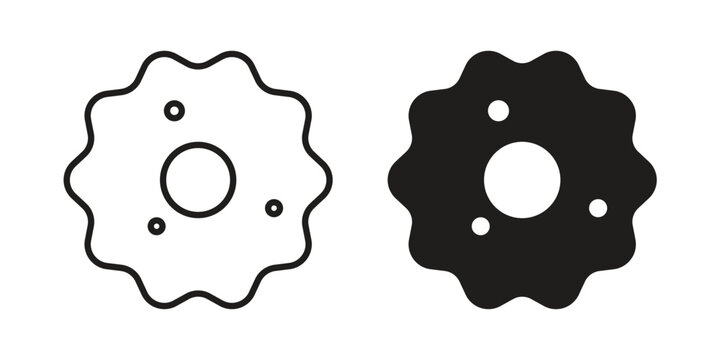 Microorganism icon graphic vectors for website design