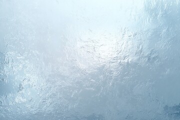 Obraz premium Minimal Summer Cool Background with Transparent Ice Glass Glaze Texture and Pale Blue