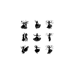 Obraz premium Pohela Boishakh Traditional Symbols Icon Set – Bengali New Year Festival Flat Vector Icons