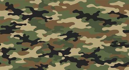 Fototapeta premium woodland camouflage pattern texture for military backdrop