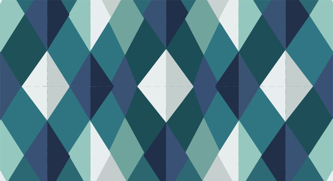 blue teal diamond argyle geometric pattern background abstract