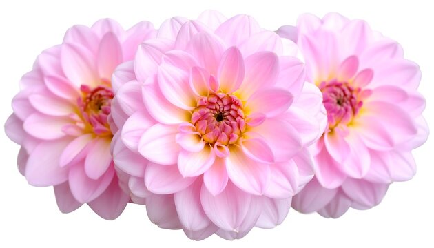 Pink Dahlia Blooms.