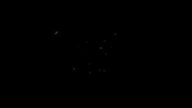 Neon kidneys anatomy animation yellow glowing medical loop background