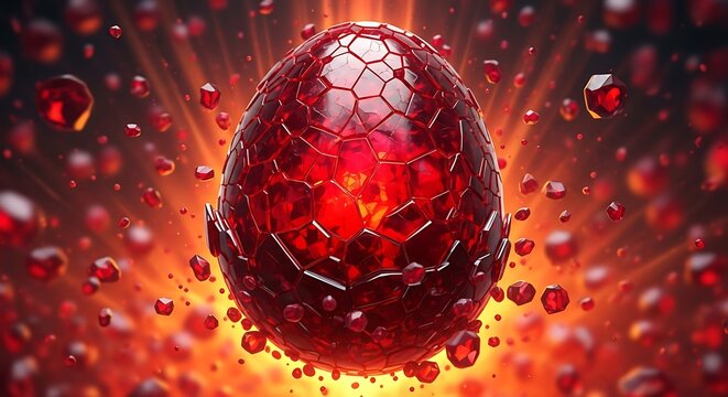 Crimson dragon egg a fiery gem of mythical potential