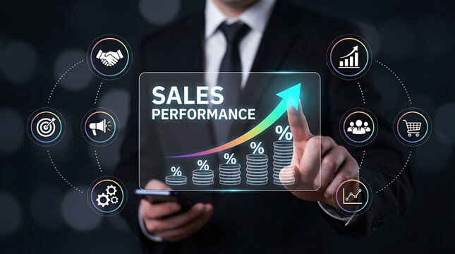 Sales performance growth strategy digital marketing analytics business success roadmap