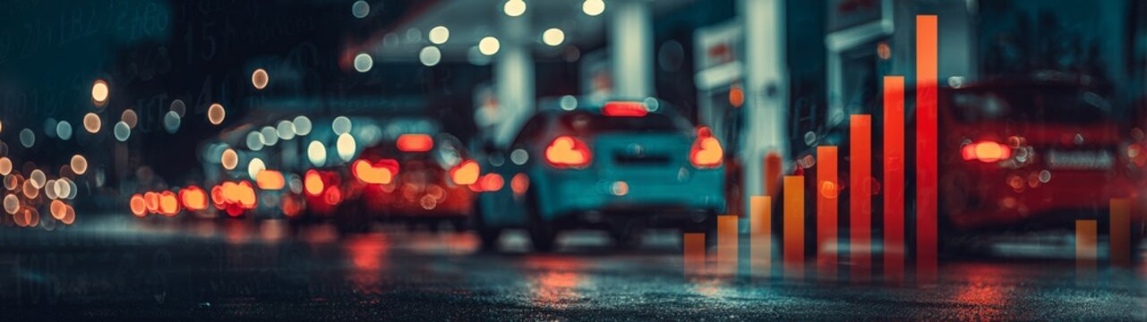 Fuel frenzy: the automotive struggle amid price surges. Revenue increase. Desperate drivers and long lines capture fuel scarcity reality. Investment trends. Investment growth.
