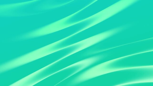 Abstract green wavy lines animated background