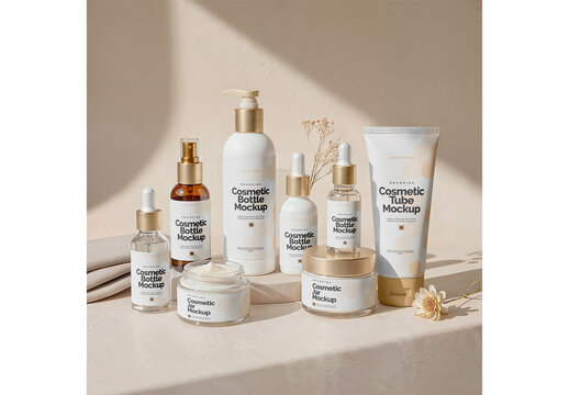 Cosmetic Products Mockup