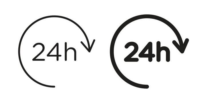 24 Hrs icon for graphic and web projects