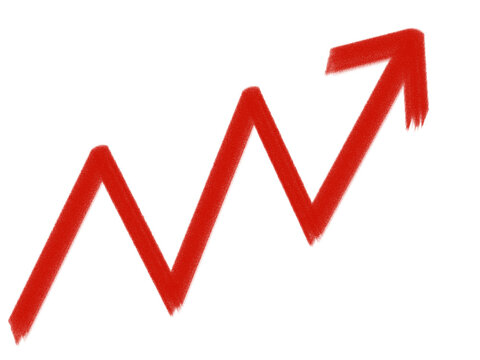 3d red arrow