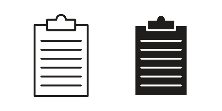 Clipboard icon for graphic and web projects