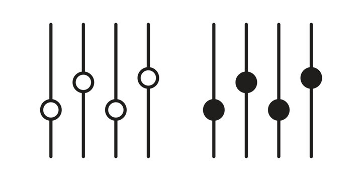 Equalizer icon for graphic and web projects