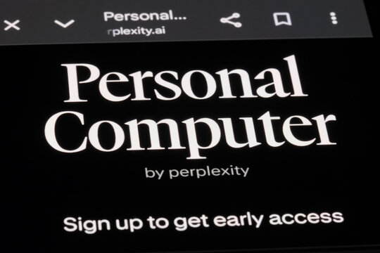 Shanghai,China-April 14th 2026: Personal Computer by Perplexity (PCP) AI assistant