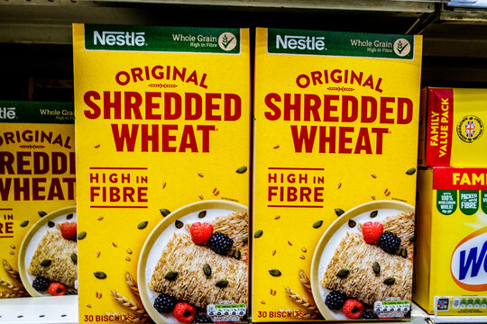 Nestle Original High In Fibre Shredded Wheat Breakfast Cereal With No People