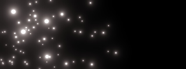 Fototapeta premium Starry night sky. Black sky with stars