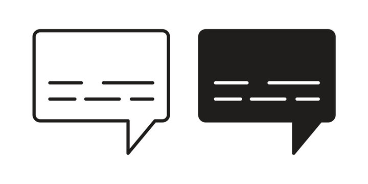 Subtitles icon for graphic and web projects