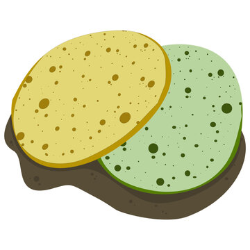 Serabi Traditional Indonesian Pancake Illustration