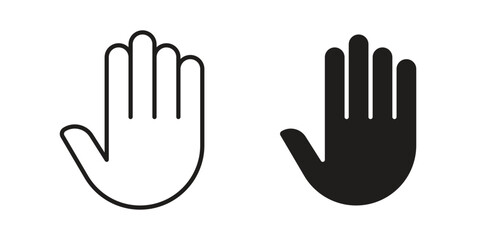 Fototapeta premium Thumb icon for graphic and web projects