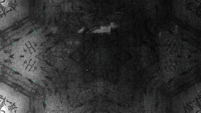 Hyphonic Skull Energy Formation Cyber Abstract VJ Loop 4K Seamless