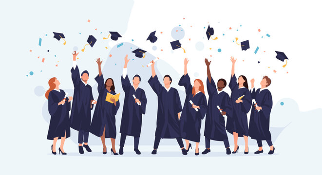 A modern illustration of a determined woman walking forward, conveying ambition and progress. Ideal for business, career, or empowerment-themed market