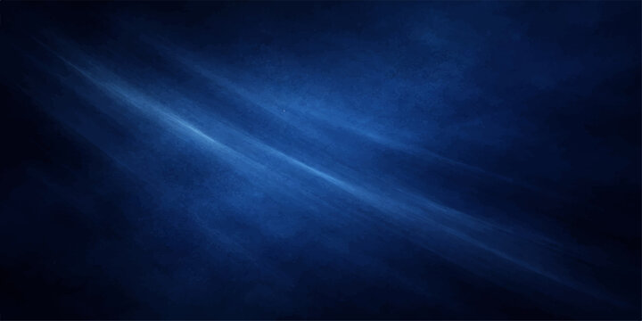 A dark blue sky background filled with natural cloudscape textures and misty fog features a storm of lightning and rain under the dim light of a moon