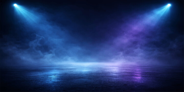 A dramatic blue cloudscape transitions from sun-drenched rays of light to a dark stormy atmosphere featuring white clouds and a celestial heaven of stars