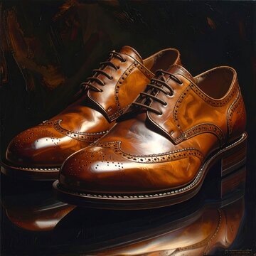 Leather shoes