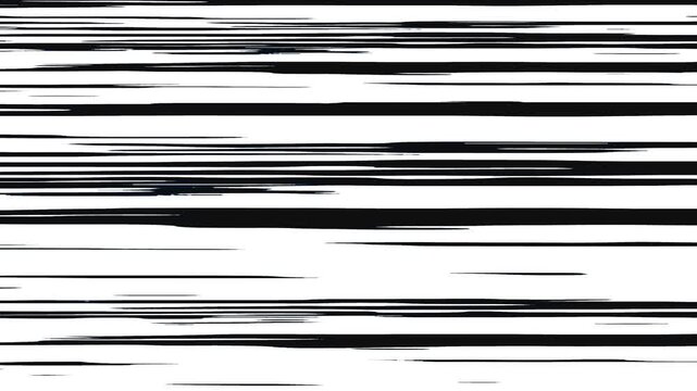 Anime Comic Speed ​​Lines on white screen background. Japanese Anime action speed line. Diagonal, horizontal movement background, Fast Speed ​​line animation.