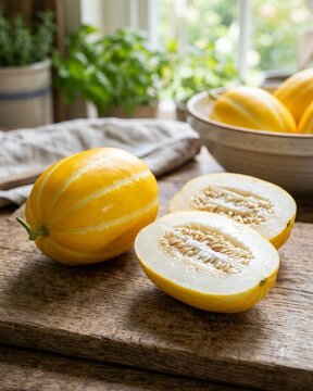 Korean melon Chamoe (Cucumis melo var. makuwa)