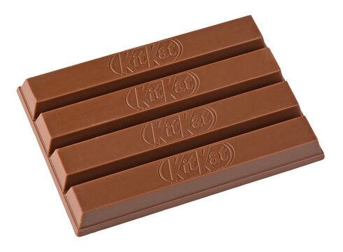 Kit kat chocolate bar with transparent background