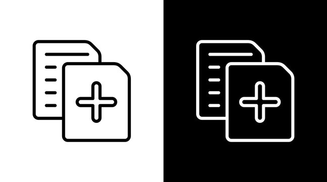 Copy  White Icon Set Design