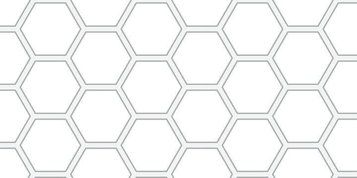 Honeycomb pattern hexagon illustration wallpaper cell geometric seamless design.	