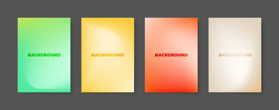Blurred color gradient background, abstract green yellow orange grain gradation texture, vector soft beige texture blur abstract background