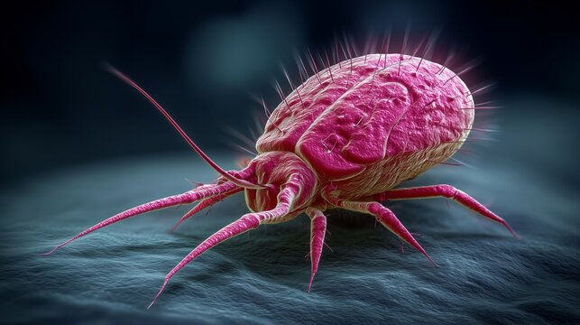 3D illustration of Trypanosoma cruzi parasite causing Chagas disease in humans via triatomine bug bites