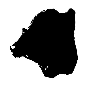Douala Cameroon city map silhouette vector illustration