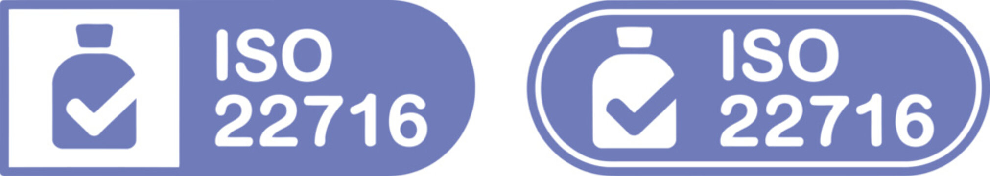 ISO 22716 Certified Cosmetic Label Icons for GMP Compliance and Quality Assurance