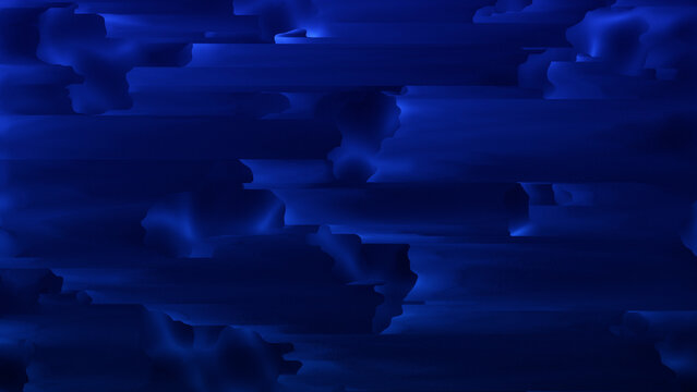Abstract blue glitch background with horizontal distortion lines digital error signal futuristic technology noise pattern modern cyber texture seamless loop animation 4K