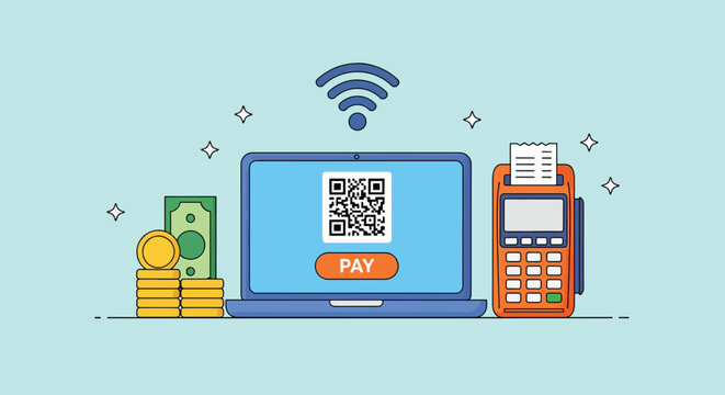 Digital Payment System with QR Code and POS Terminal.